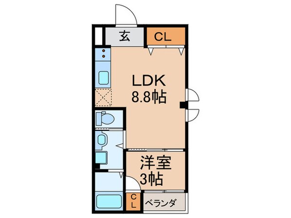 アハトハイクレジデンス南住吉の物件間取画像